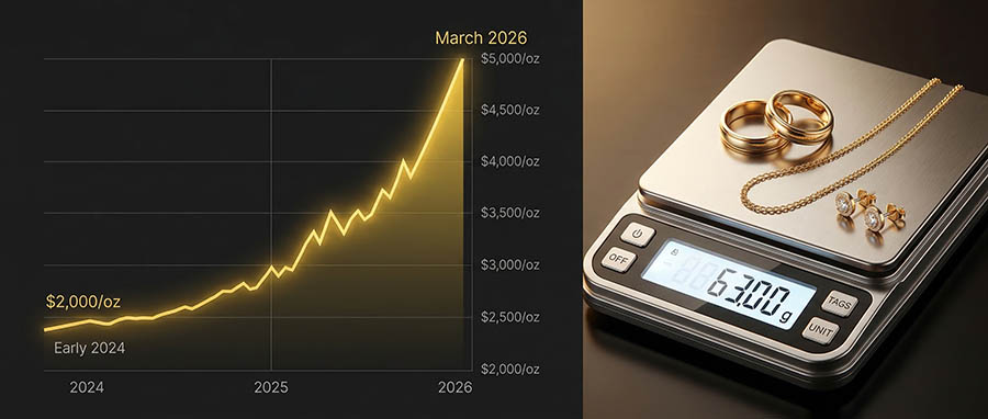 22kt gold rate today chart and 14k gold per gram live price — investor reference 2026